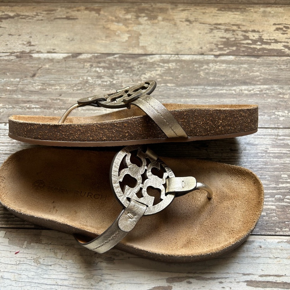 Tory Burch Metallic Sandals